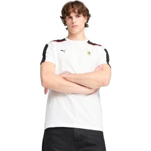 męskie T-shirt Puma Ferrari Race Mt7 Tee White