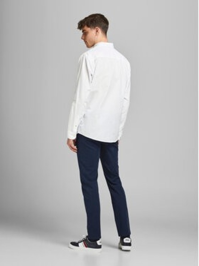 Jack & Jones Koszula 12182486 Biały Slim Fit