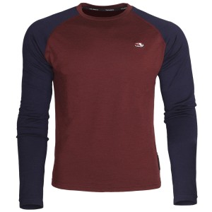 Koszulka merino Taimen Kerulen - Midnight/Wine