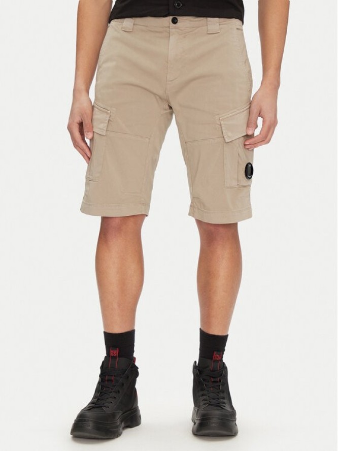 C.P. Company Szorty materiałowe 18CMBE116A005694G Beżowy Regular Fit