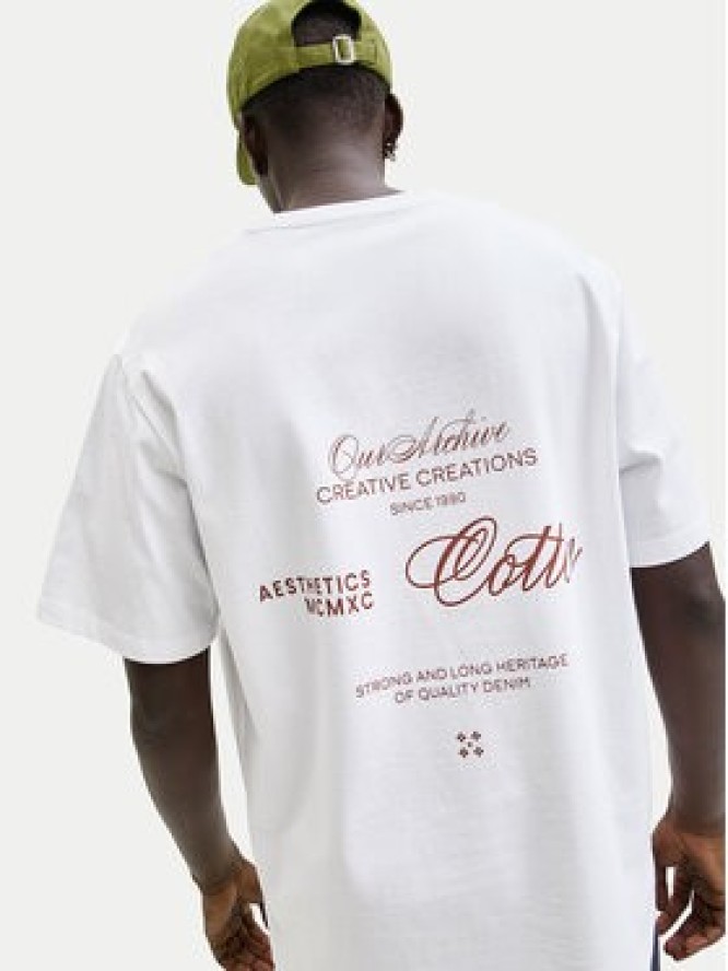 Jack & Jones T-Shirt Roar 12288099 Biały Regular Fit