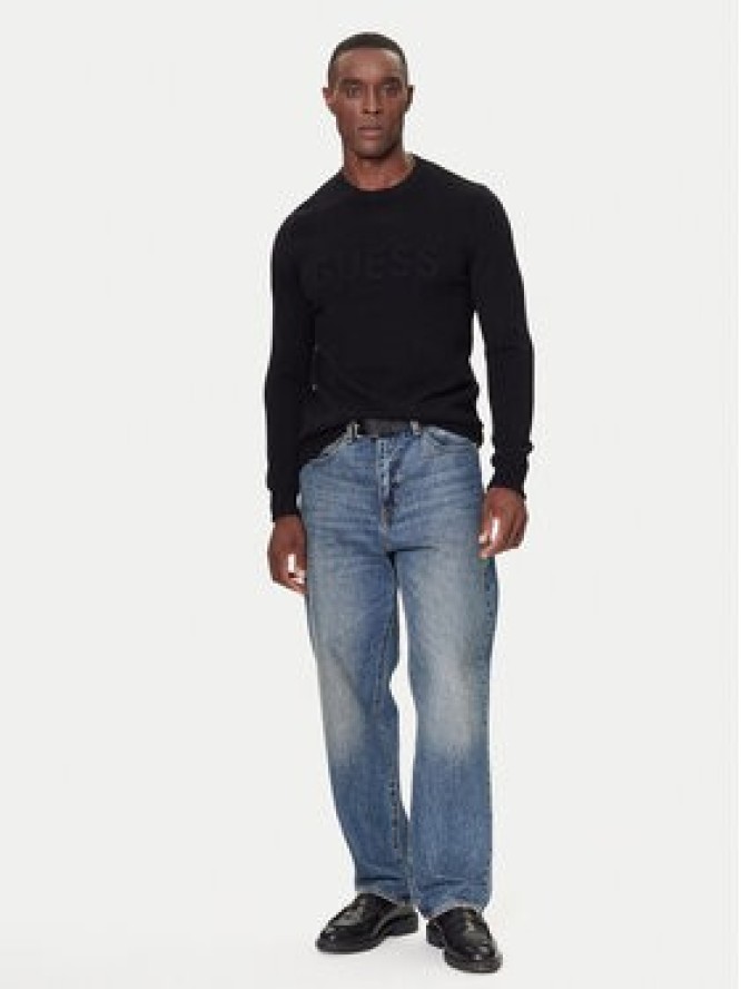 Guess Sweter M5BR35 Z2ZK2 Czarny Regular Fit