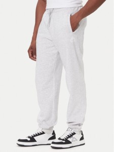 Kappa Spodnie dresowe Authentic 321N5FW Szary Regular Fit