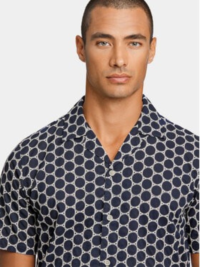 Lindbergh Koszula 30-203569 Granatowy Relaxed Fit