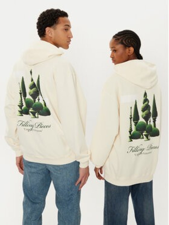 Filling Pieces Bluza Unisex Topiary 8069984 Écru Regular Fit