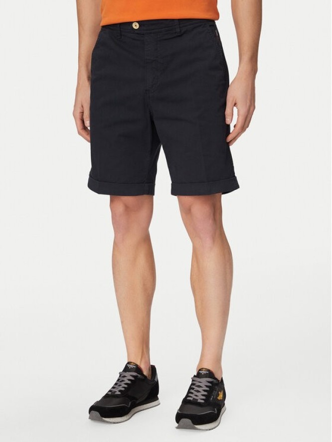 Aeronautica Militare Szorty materiałowe 261BE0278UCT04292 Granatowy Regular Fit