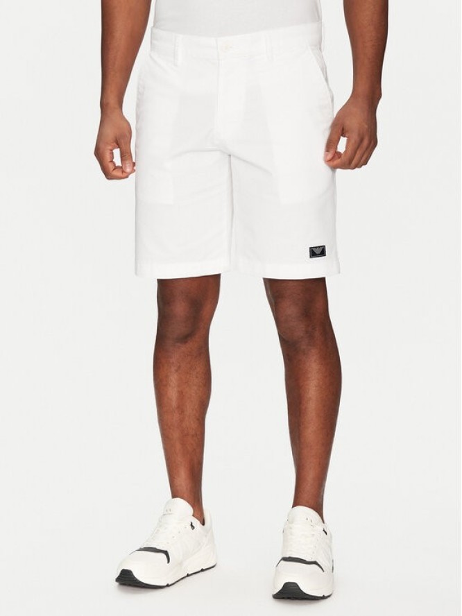 Emporio Armani Underwear Szorty materiałowe EM000591 AF12336 U0002 Biały Regular Fit