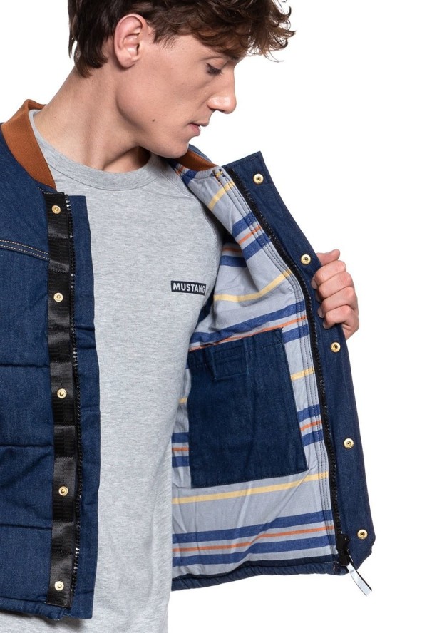 MĘSKI BEZRĘKAWNIK LEE PADDED VEST RINSE L87MGT36 112122932