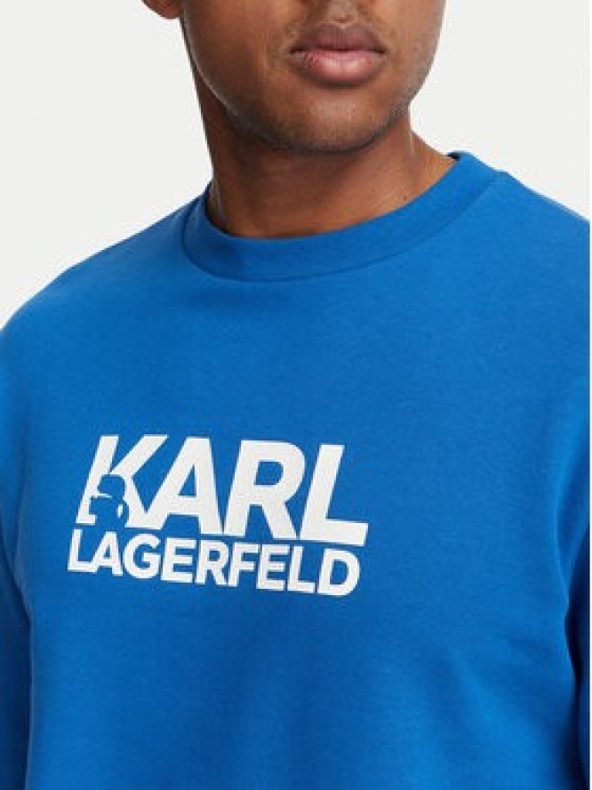KARL LAGERFELD Bluza 705780 561917 Niebieski Regular Fit