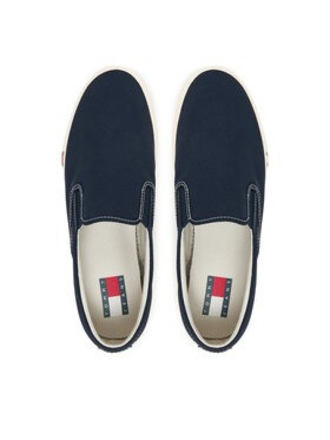 Tommy Jeans Tenisówki Archive Vulc. Y2K Slip On EM0EM01675 Granatowy
