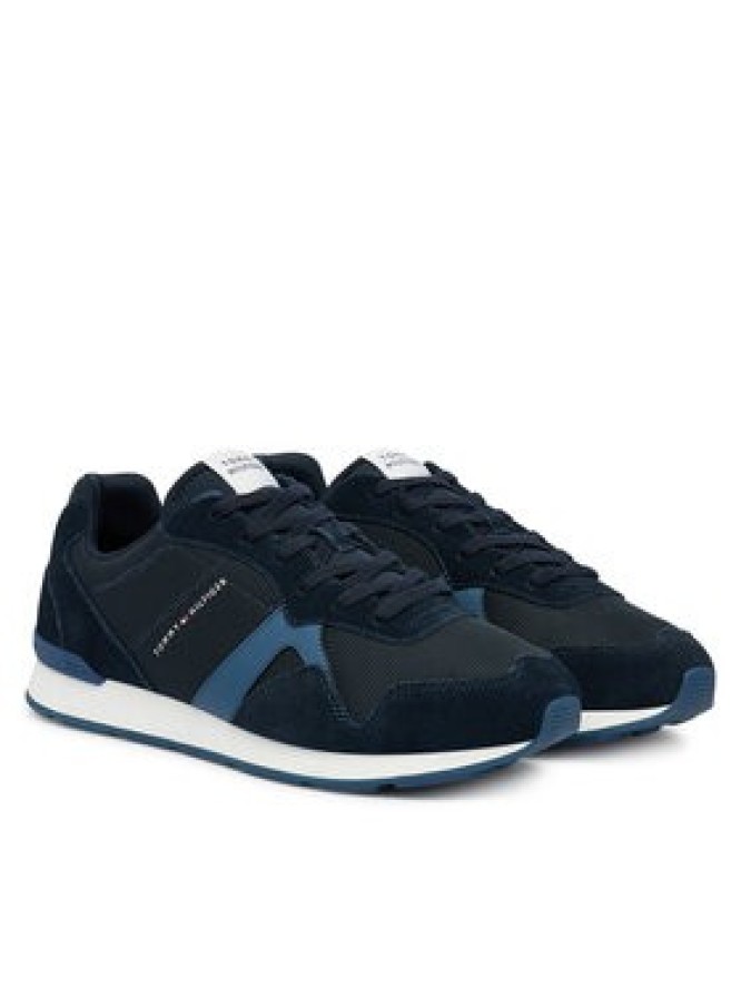 Tommy Hilfiger Sneakersy Runner Icon Mix FM0FM05679 Granatowy