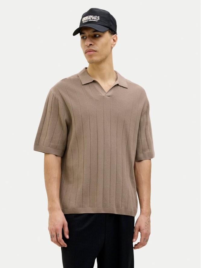 Jack & Jones Sweter Varenna 12272578 Beżowy Relaxed Fit