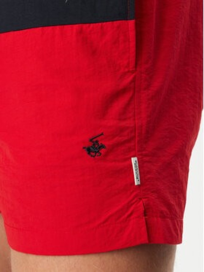 Beverly Hills Polo Club Szorty kąpielowe P-SS26M-SUNNY-0065 Czerwony Regular Fit