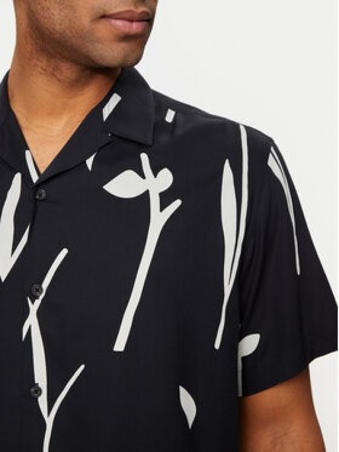 Selected Homme Koszula Slhrelax-Rajesh 16091066 Granatowy Relaxed Fit