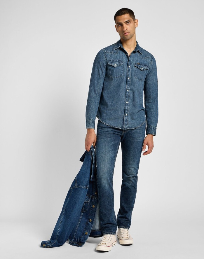 LEE MĘSKIE SPODNIE JEANSOWE DAREN ZIP FLY VOYAGE 112355906 L707008613
