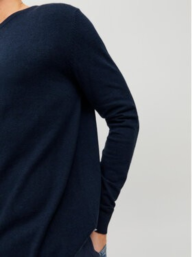 Jack & Jones Sweter Emil 12208364 Granatowy Regular Fit