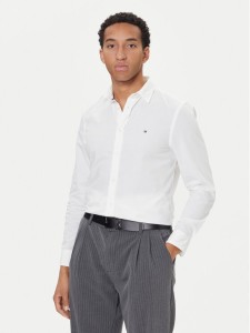 Tommy Hilfiger Koszula MW0MW40460 Biały Slim Fit