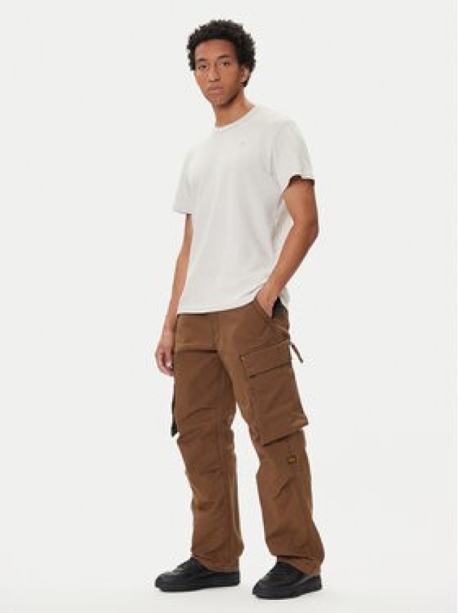 G-Star Raw Spodnie materiałowe R-3N D25224-D191 Brązowy Straight Fit