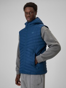 4F Bezrękawnik z wypełnieniem syntetycznym męski - granatowy XXL