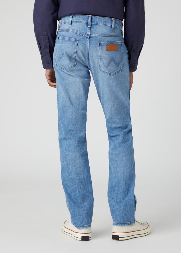 WRANGLER MĘSKIE SPODNIE JEANSOWE WRANGLER GREENSBORO COOL TWIST W15QYLZ70 112330710