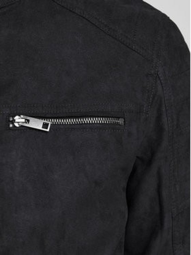 Jack & Jones Kurtka z imitacji skóry Rocky 12147218 Czarny Regular Fit