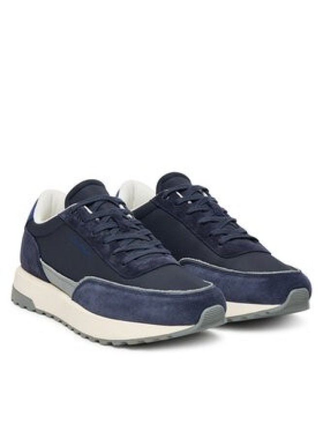 Calvin Klein Sneakersy Low Top Lace Up Repreve Mix HM0HM01714 Granatowy