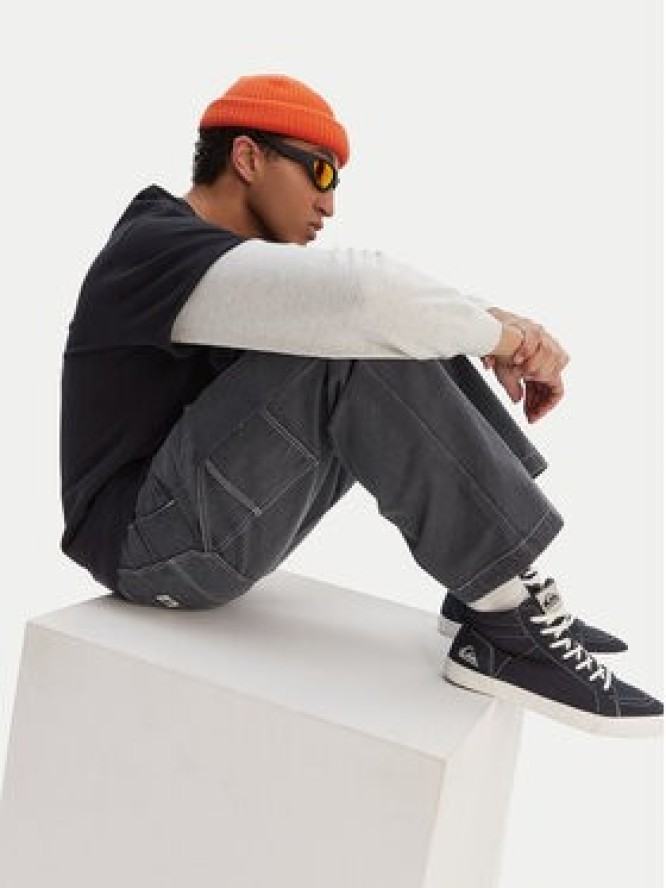 Quiksilver Jeansy Mercury Straight Out EQYNP03325 Szary Wide Leg