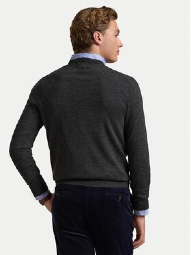 Polo Ralph Lauren Sweter 710946143003 Szary Slim Fit