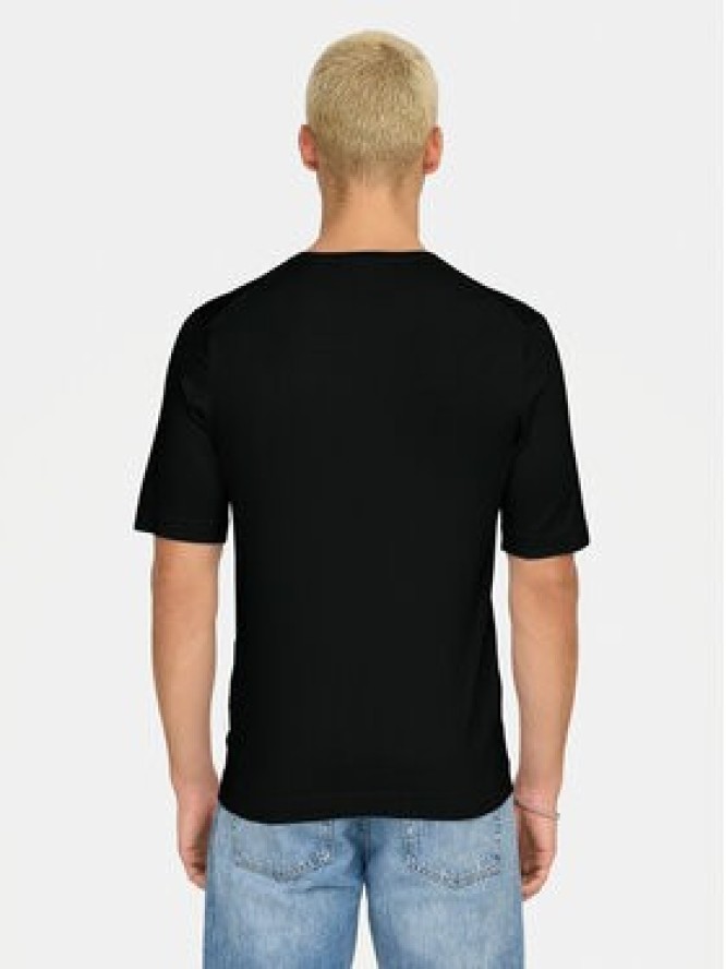 Only & Sons T-Shirt Wyler 22022928 Czarny Regular Fit
