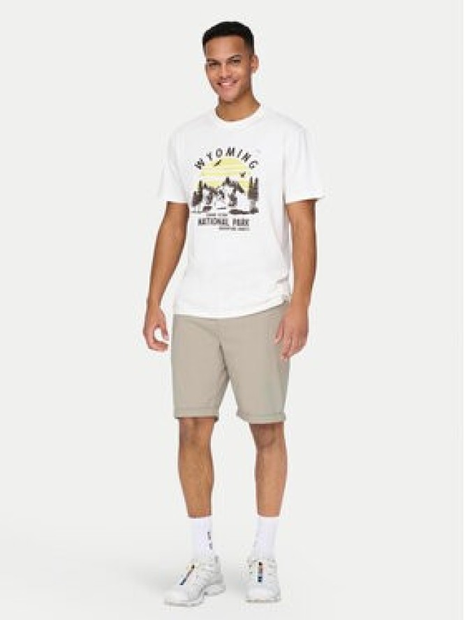 Only & Sons Szorty materiałowe Peter 22027905 Beżowy Regular Fit