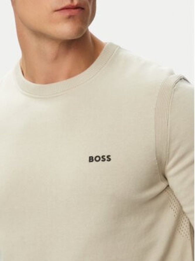 BOSS Sweter KN_Ever-X CN 50556145 Beżowy jasny Regular Fit