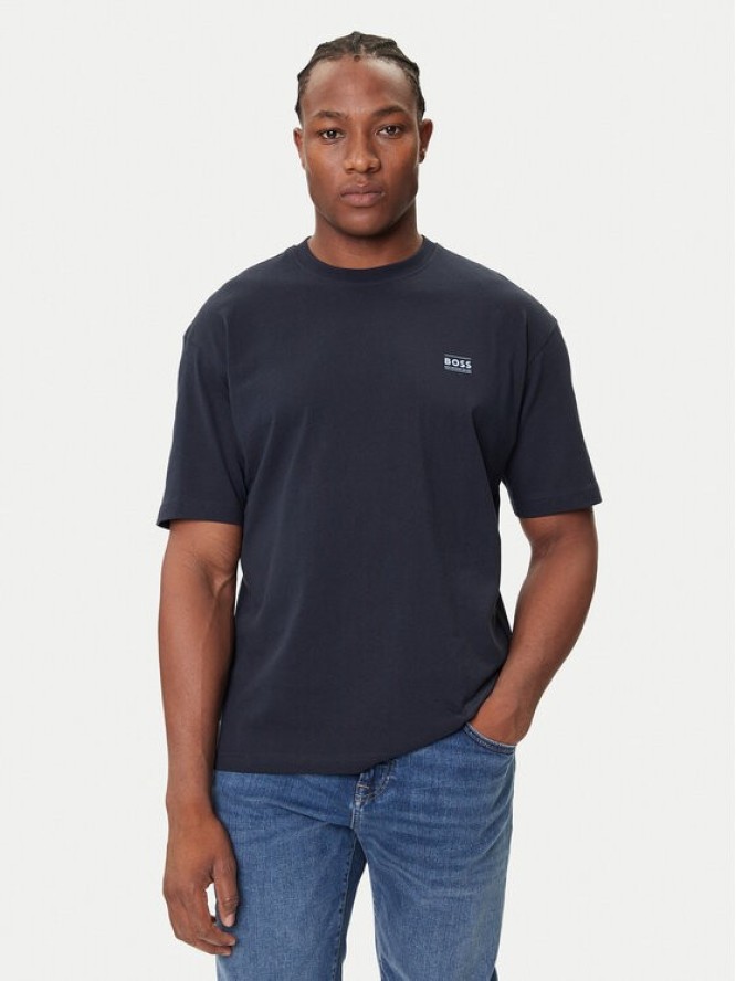BOSS T-Shirt Te_Move 50547087 Granatowy Relaxed Fit