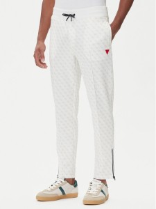 Guess Spodnie dresowe Z2BB05 K7122 Biały Regular Fit