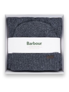 Barbour Zestaw Szalik i Czapka Jesmond MGS0096NY91 Granatowy