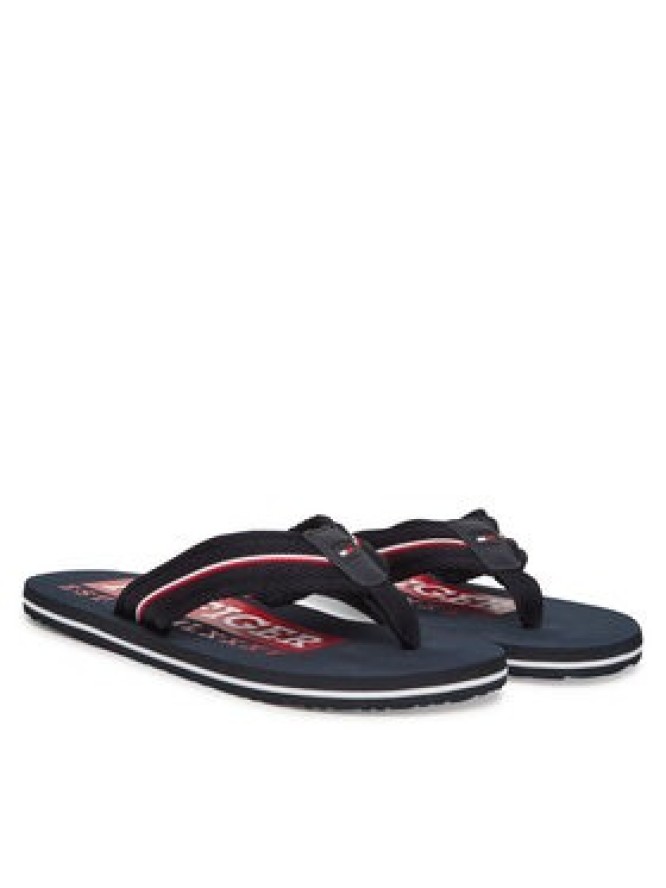 Tommy Hilfiger Japonki Corporate Hilfiger Beach FM0FM05436 Granatowy