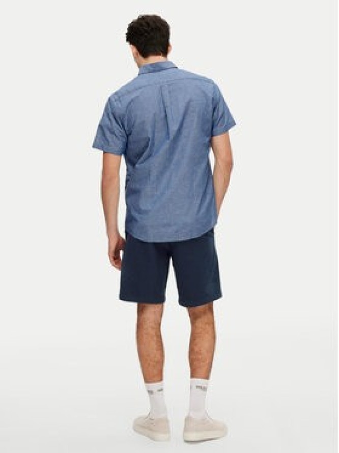 Selected Homme Koszula New Linen 16079053 Niebieski Regular Fit