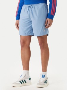 adidas Szorty kąpielowe adicolor 3-Stripes JX5017 Błękitny Regular Fit