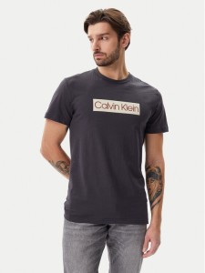 Calvin Klein Jeans T-Shirt J30J327472 Szary Regular Fit