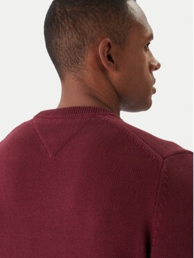 Tommy Jeans Sweter DM0DM21787 Bordowy Regular Fit