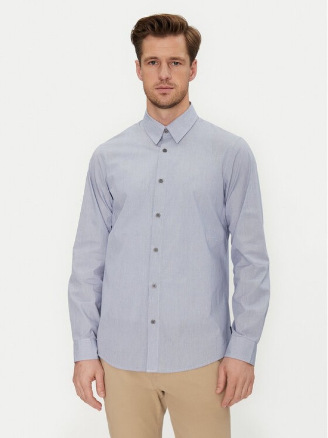 Armani Exchange Koszula XM000445 AF13007 FB056 Błękitny Regular Fit