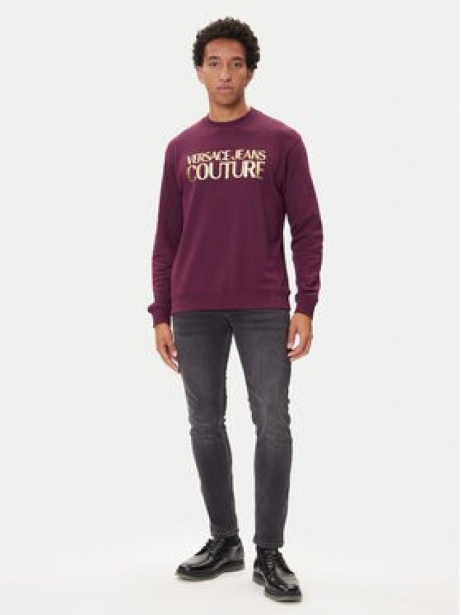 Versace Jeans Couture Bluza 79GAIT05 Fioletowy Regular Fit