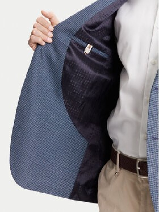 BOSS Marynarka H-Janson-FL 50545859 Granatowy Regular Fit