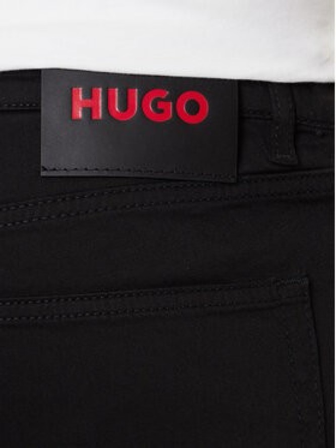 HUGO Jeansy 50547253 Czarny Extra Slim Fit