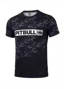 Męska Koszulka Mesh PITBULL techniczna sportowa HEX CAMO HILLTOP