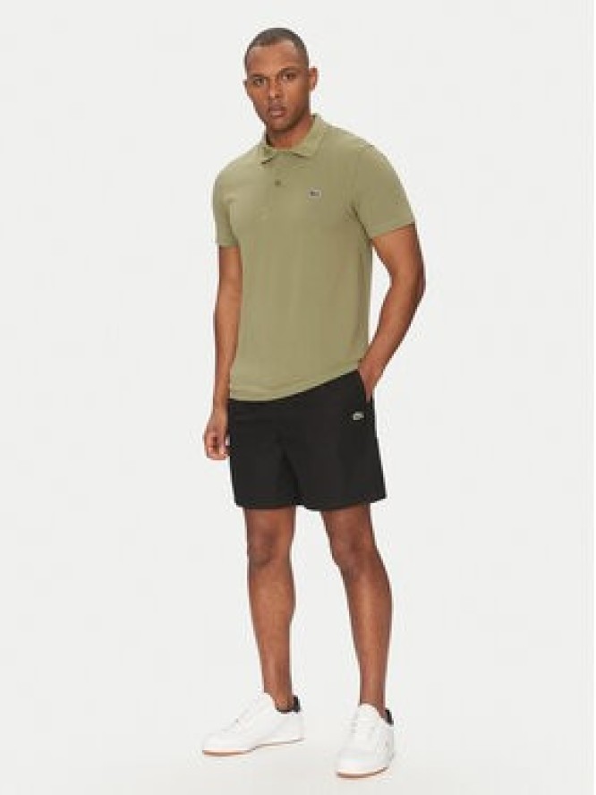 Lacoste Szorty materiałowe GH7220 Czarny Relaxed Fit
