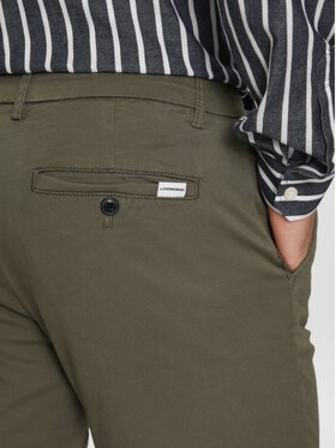 Lindbergh Chinosy 30-005044 Zielony Slim Fit