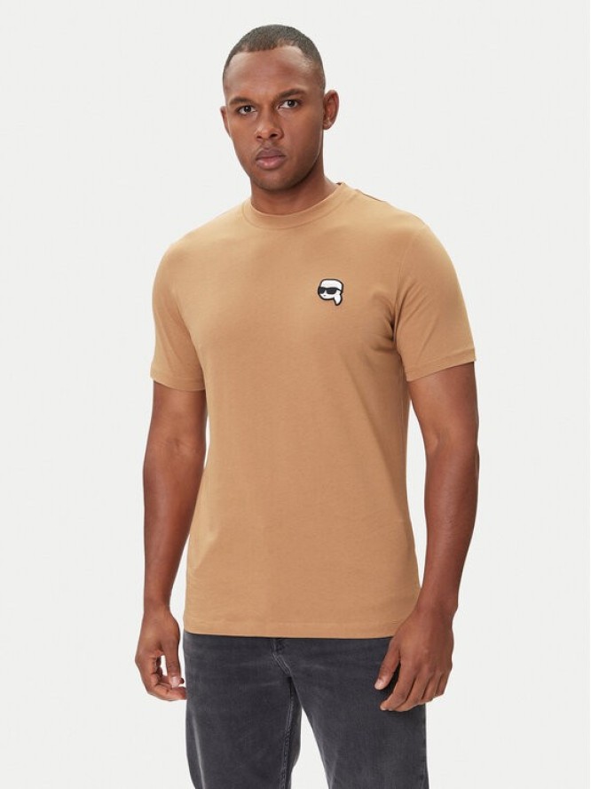 KARL LAGERFELD T-Shirt 755710 554224 Beżowy Regular Fit