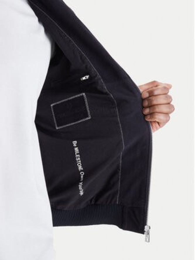 Milestone Kurtka skórzana 61163860755 Granatowy Slim Fit
