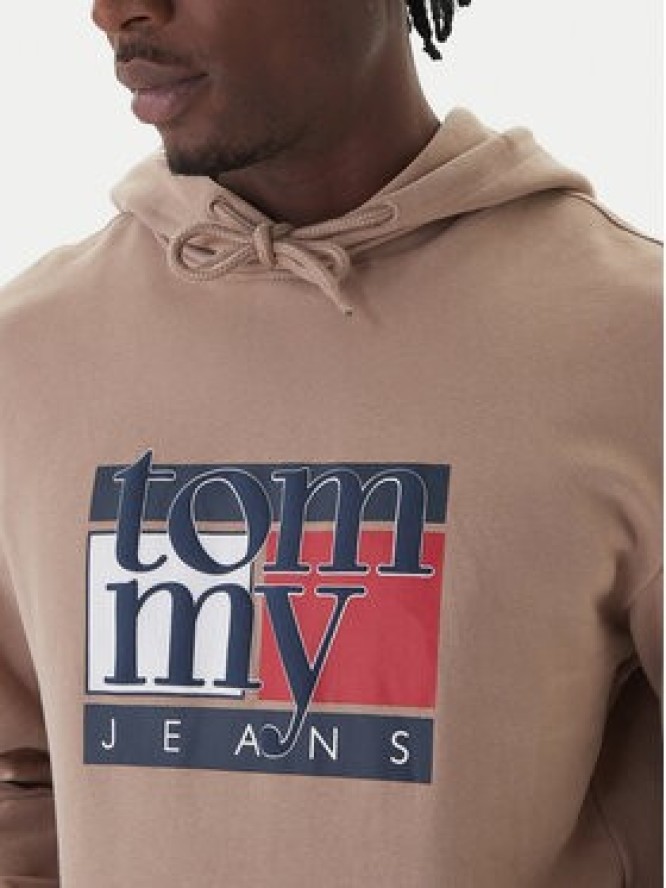 Tommy Jeans Bluza DM0DM22092 Brązowy Relaxed Fit