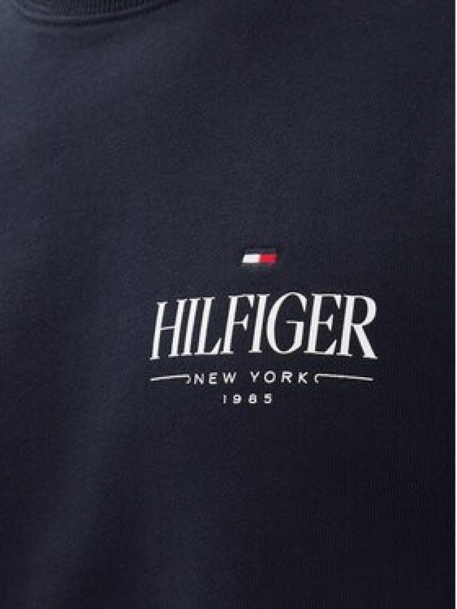 Tommy Hilfiger Bluza Stacked MW0MW39376 Granatowy Regular Fit